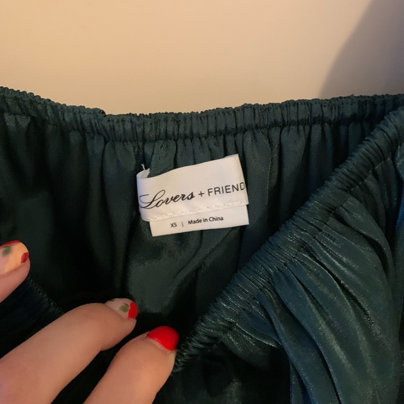 Lovers + friends Peplum puff sleeve top - Picture 3 of 5